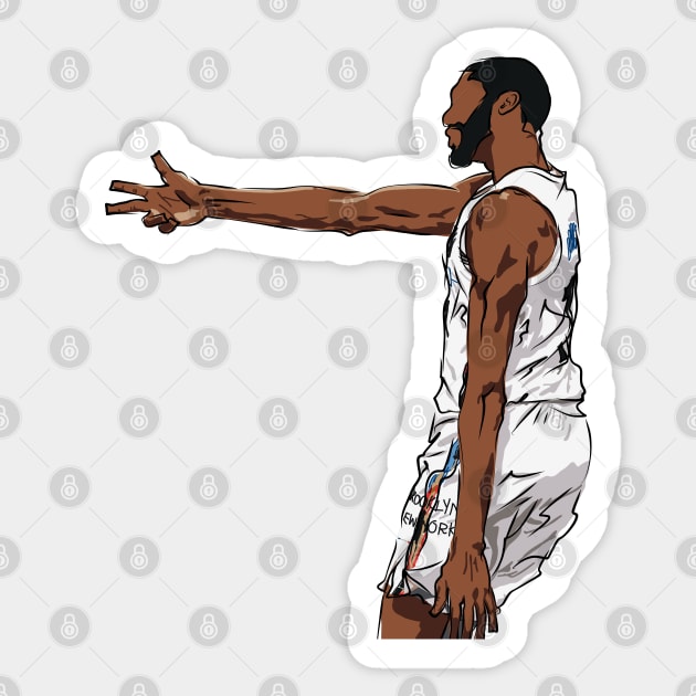 Mikal Bridges Sketch Sticker by rattraptees